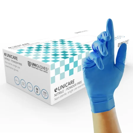 Gloves Nitrile Blue - MEDIUM (100)