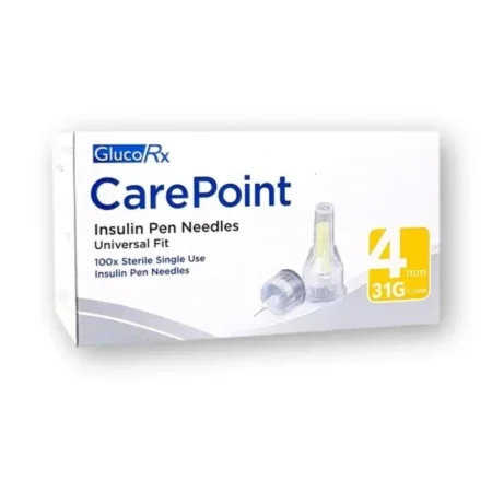 Glucorx Carepoint 4mm 31G (Box of 100)