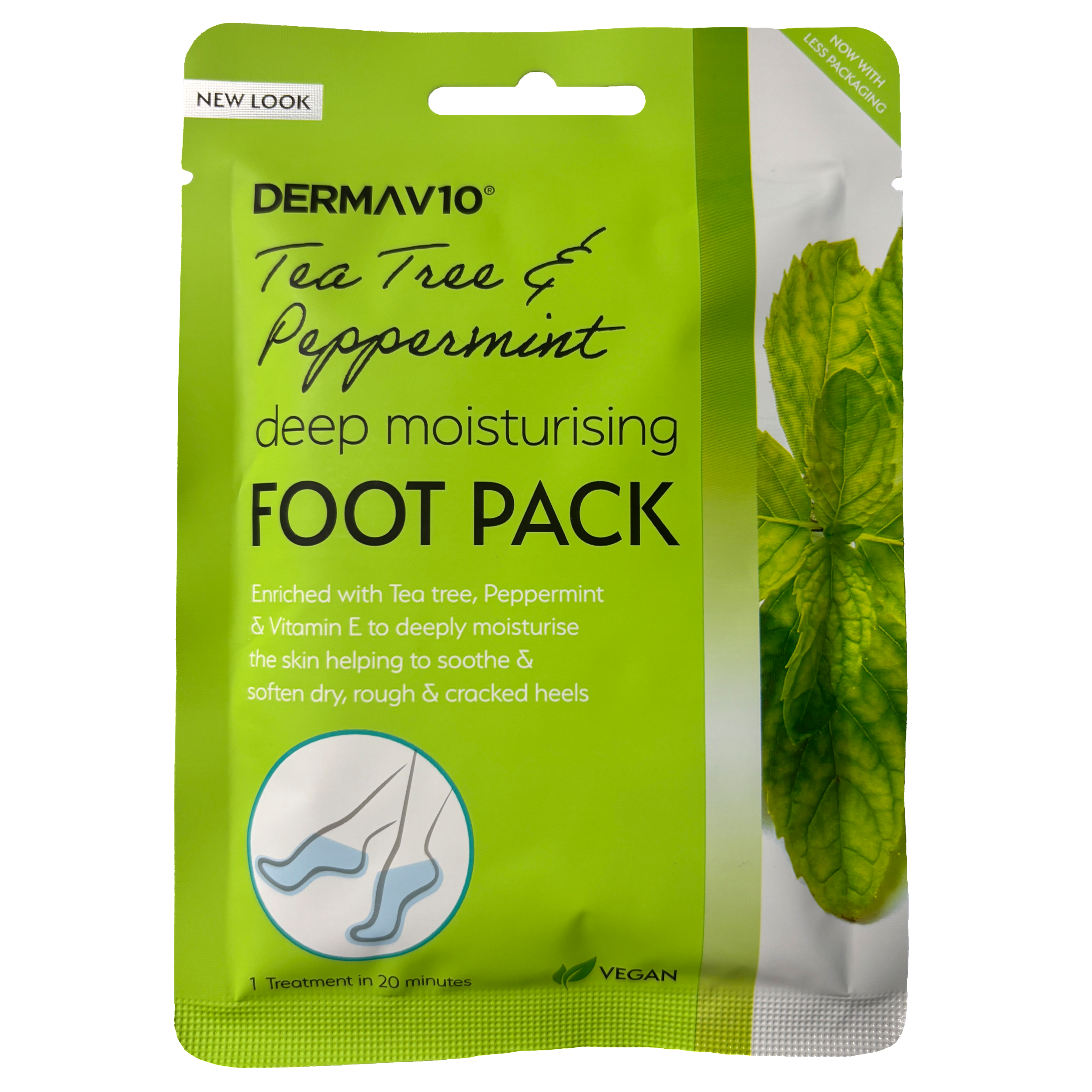 Deep Moisture Foot Pack with Tea Tree & Peppermint