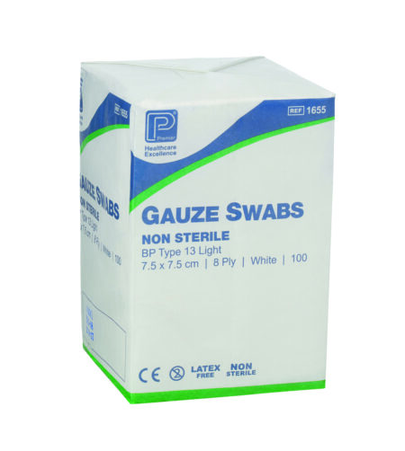 Acti Gauze Swabs 7.5x7.5cm 8ply (100)