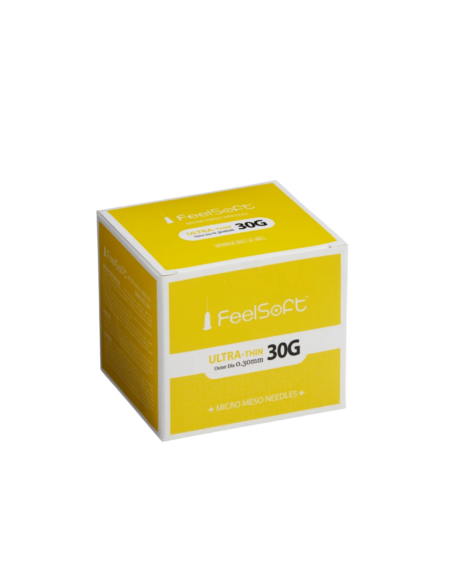 FeelSoft Ultra-Thin Micro Meso Needles 30G 4.0mm - Box of 100