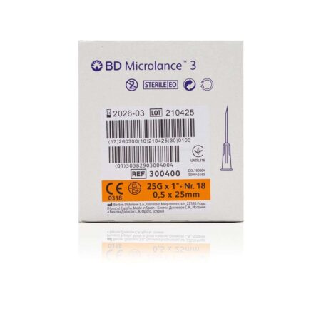 BD Microlance 3 (Orange) 25g x 1" (Box of 100)